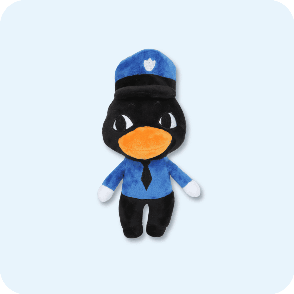 Cute Officer Duckman Animal Hospital Plush Cute Officer Duckman Animal Hospital Plush