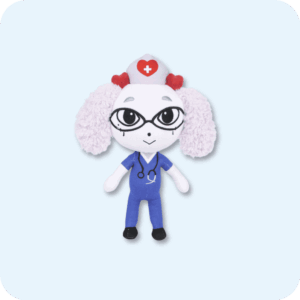 Fluffy Nurse Animal Hospital Plush
